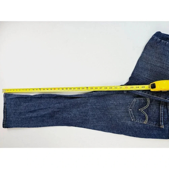 Levis 33X32 Women's 515 Bootcut Blue Denim Egyptian Cotton Logo Jeans Size 16M - Picture 10 of 14